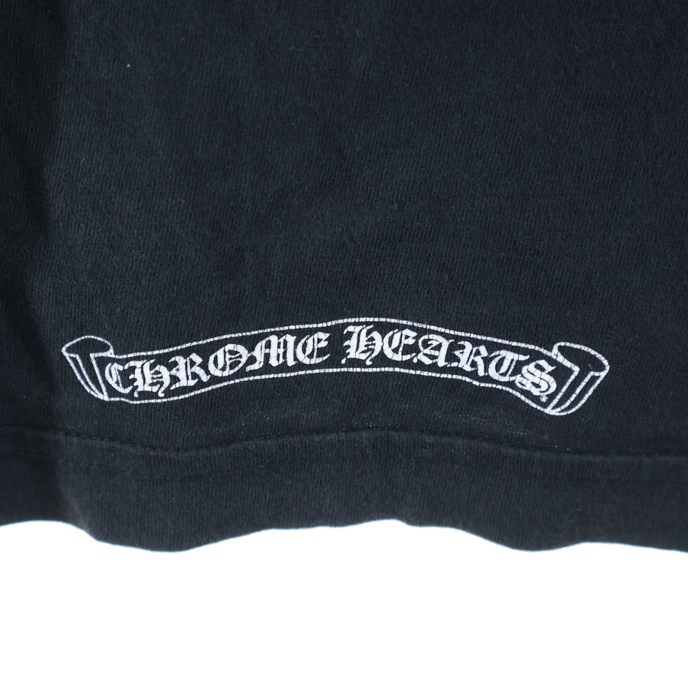 CHROME HEARTS(クロムハーツ) Back Grad Circle Logo L/S Tee グラデーション サークルロゴ フローラル ロングスリーブTシャツ 長袖カットソー ブラック