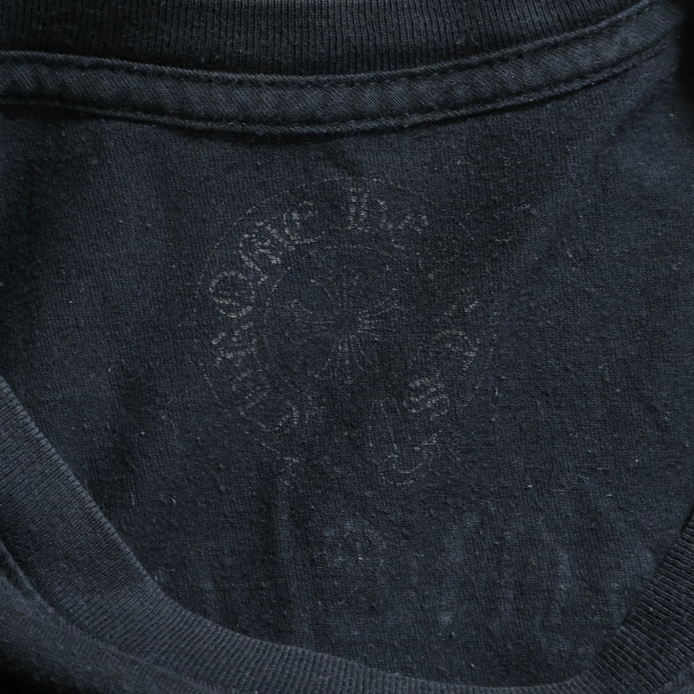 CHROME HEARTS(クロムハーツ) Back Grad Circle Logo L/S Tee グラデーション サークルロゴ フローラル ロングスリーブTシャツ 長袖カットソー ブラック