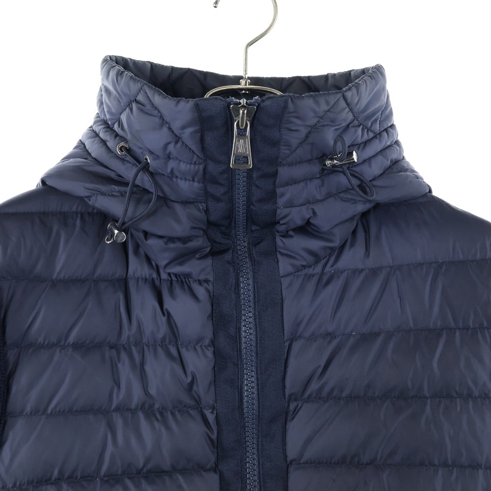MONCLER(モンクレール) MAGLIONE TRICOT CARDIGAN ニット切り替えナイロンフーデッドジャケット ネイビー D20919402800