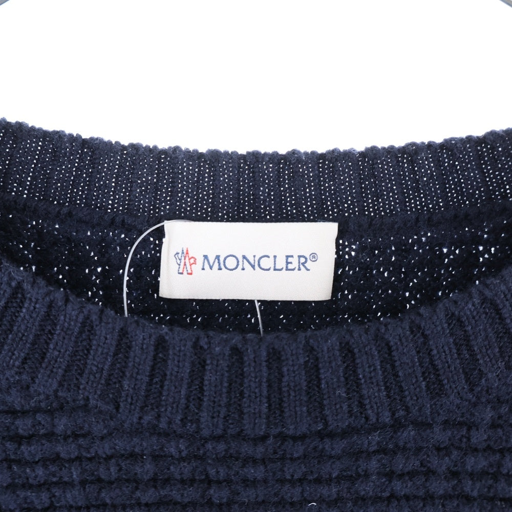 MONCLER(モンクレール) ラインデザイン サーマル ニット ネイビー
