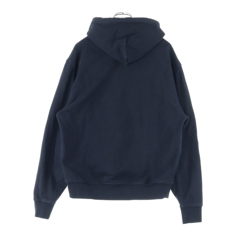 BURBERRY(バーバリー) チェックラベル フーデッドコットンパーカー ブラック 8105364