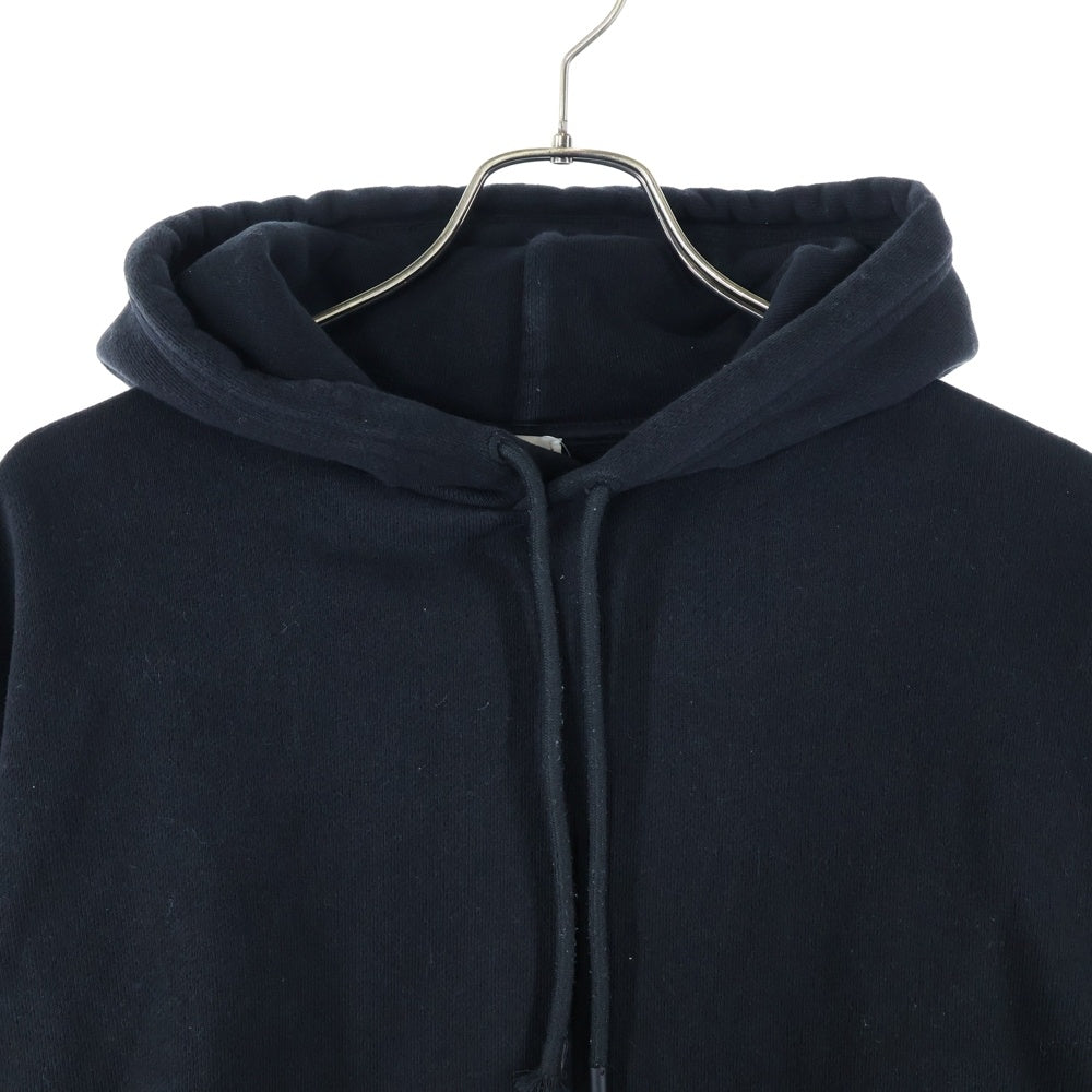 BURBERRY(バーバリー) チェックラベル フーデッドコットンパーカー ブラック 8105364