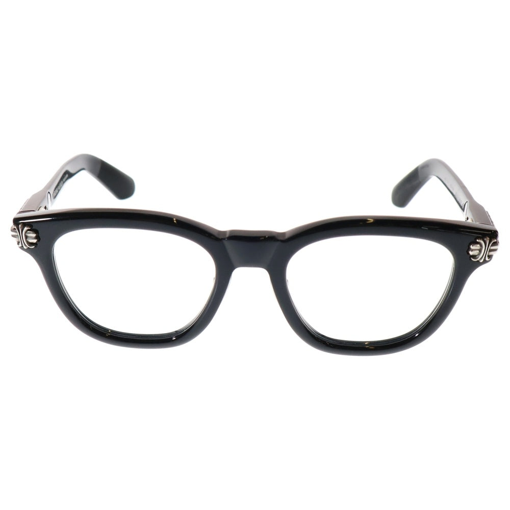 CHROME HEARTS(クロムハーツ) SMOKE SHOW-A スモークショー CHプラス テンプル ウェリントン アイウェア メガネ 眼鏡 ブラック
