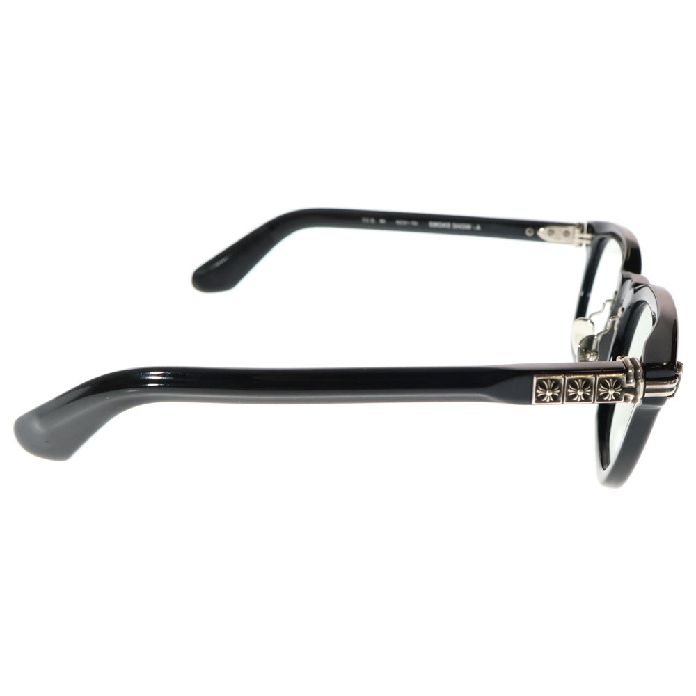 CHROME HEARTS(クロムハーツ) SMOKE SHOW-A スモークショー CHプラス テンプル ウェリントン アイウェア メガネ 眼鏡 ブラック