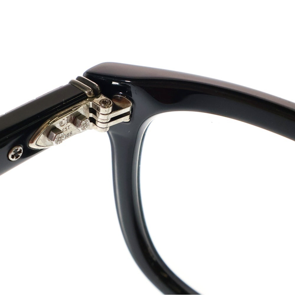 CHROME HEARTS(クロムハーツ) SMOKE SHOW-A スモークショー CHプラス テンプル ウェリントン アイウェア メガネ 眼鏡 ブラック