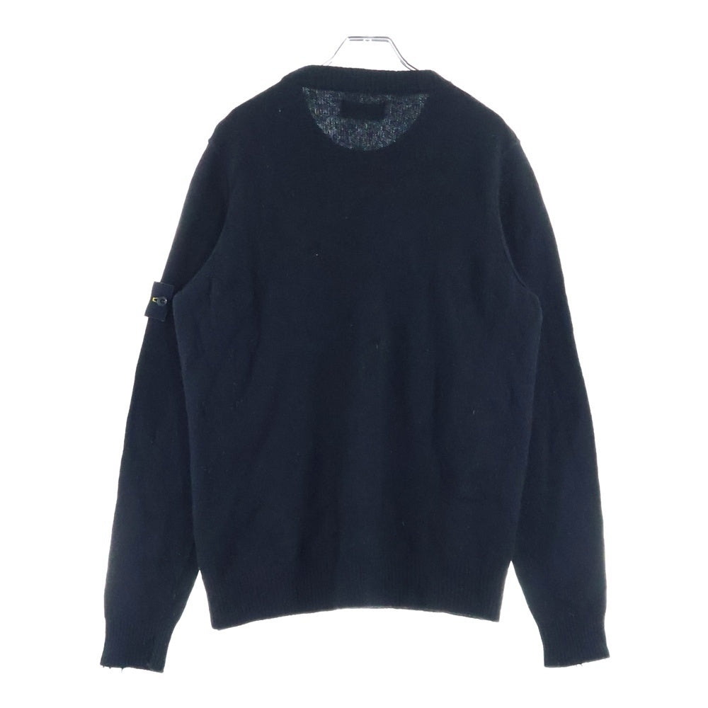STONE ISLAND(ストーンアイランド) アームロゴパッチ クルーネックニットセーター ブラック 7915508A3