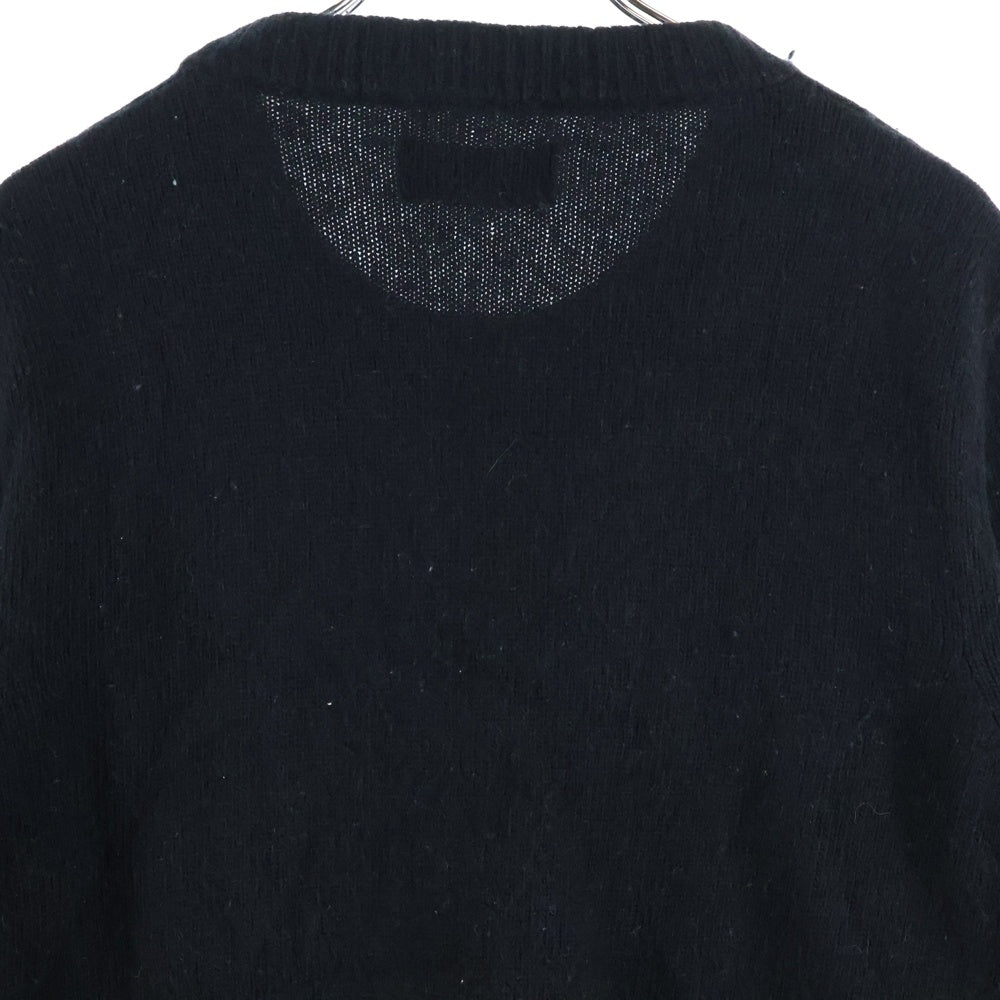 STONE ISLAND(ストーンアイランド) アームロゴパッチ クルーネックニットセーター ブラック 7915508A3