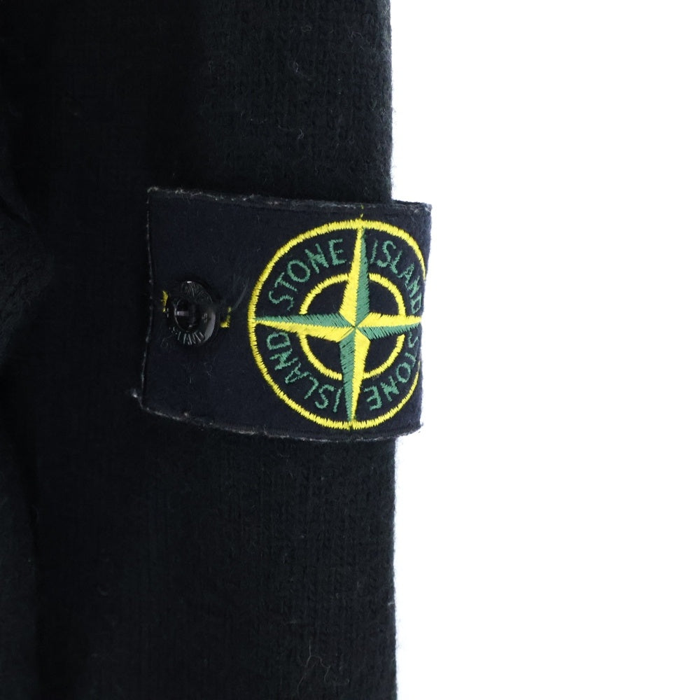 STONE ISLAND(ストーンアイランド) アームロゴパッチ クルーネックニットセーター ブラック 7915508A3