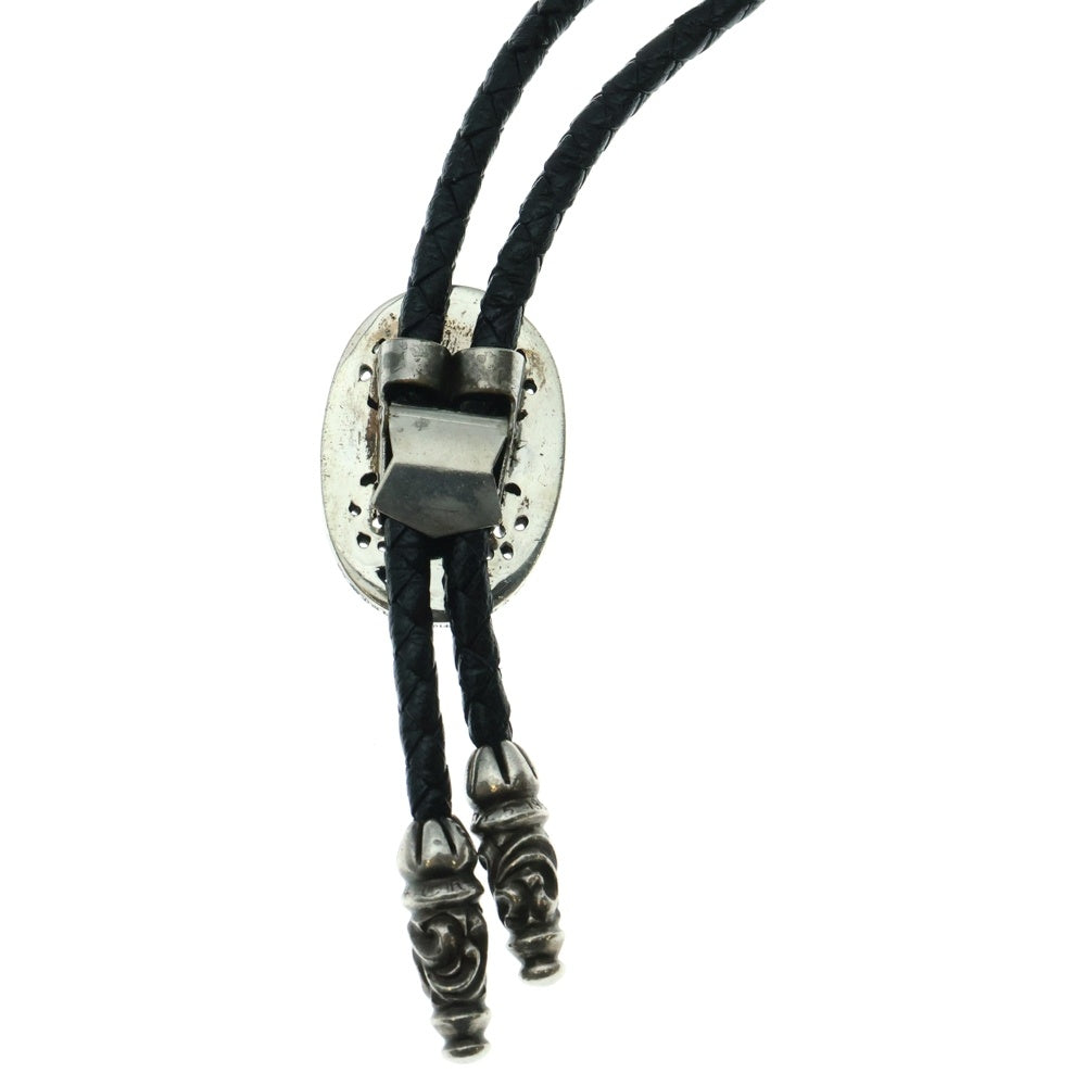 CHROME HEARTS(クロムハーツ) BOLOTIE OVALTINY タイニークラシックオーバルクロス ループタイ シルバー/ブラック BCA209