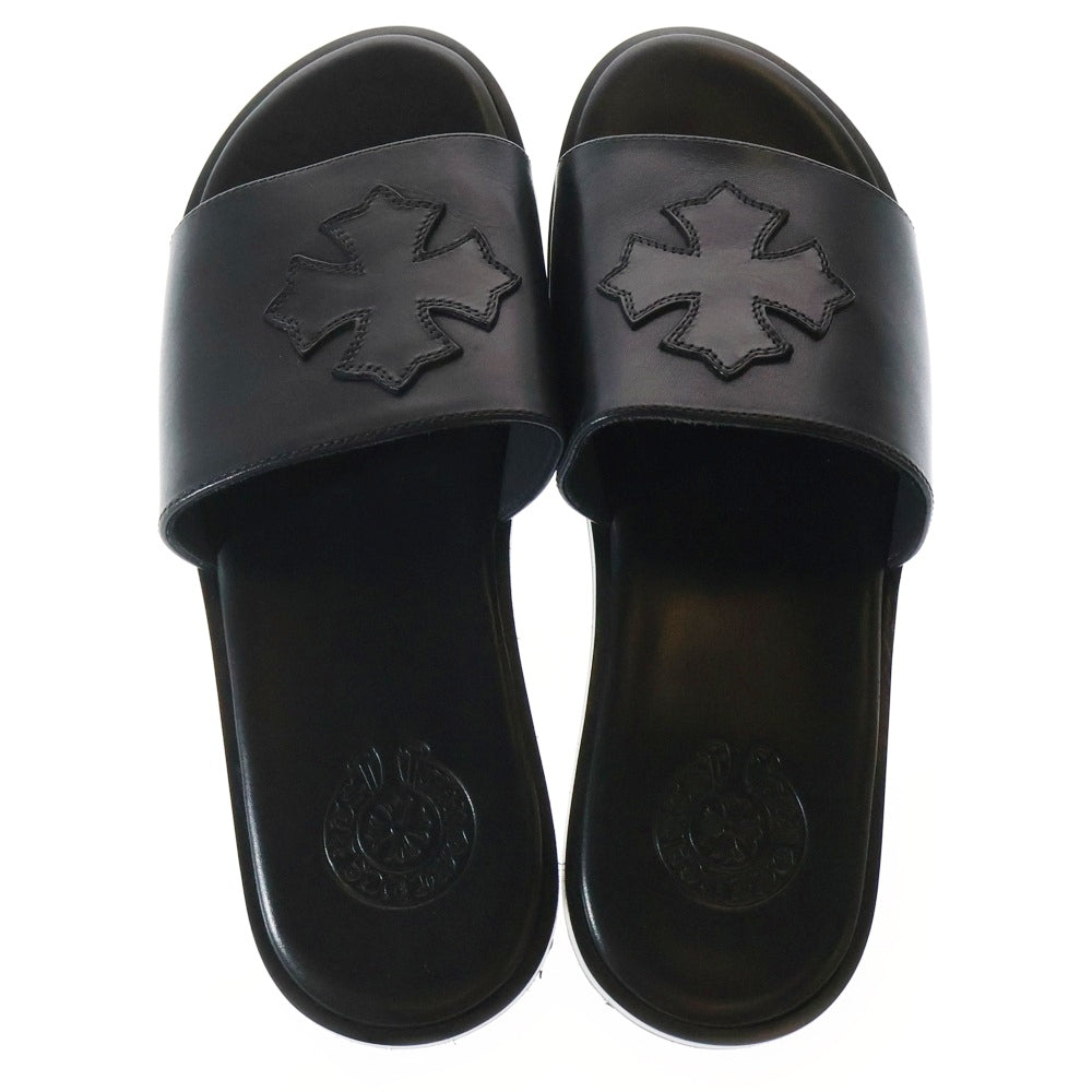 CHROME HEARTS(クロムハーツ) CH SLIDE LEATHER CHプラスパッチレザーサンダル