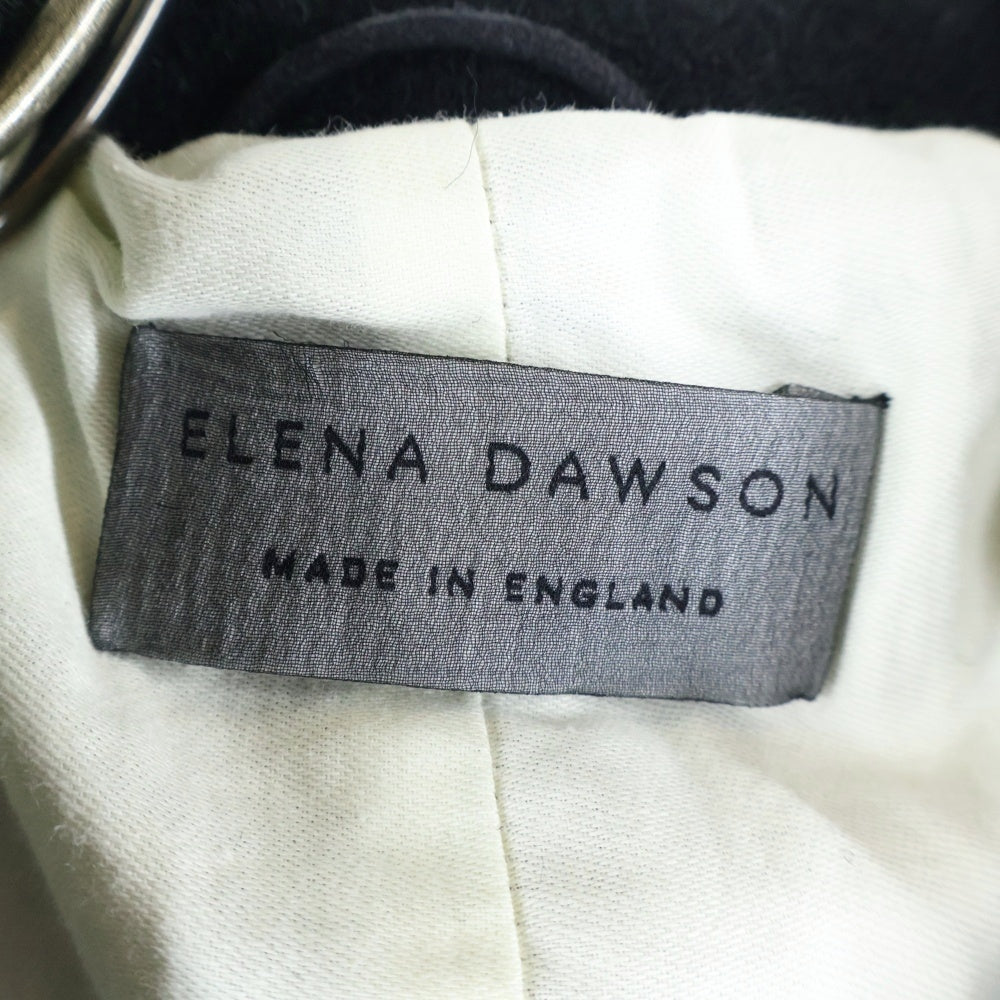 Elena Dawson(エレナドーソン) カットオフシャツ レイヤード ウールジャケット ブラック