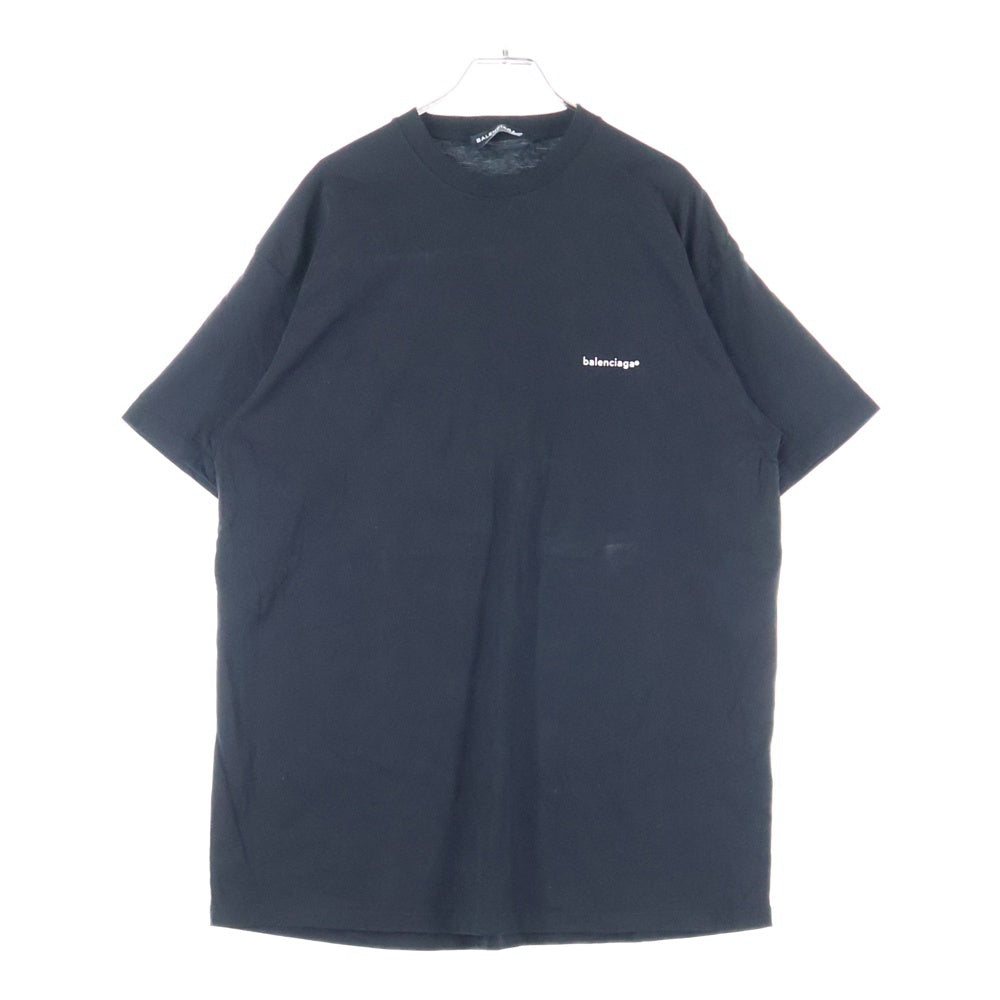 BALENCIAGA(バレンシアガ) ミニロゴプリント 半袖Tシャツカットソー ブラック 486032