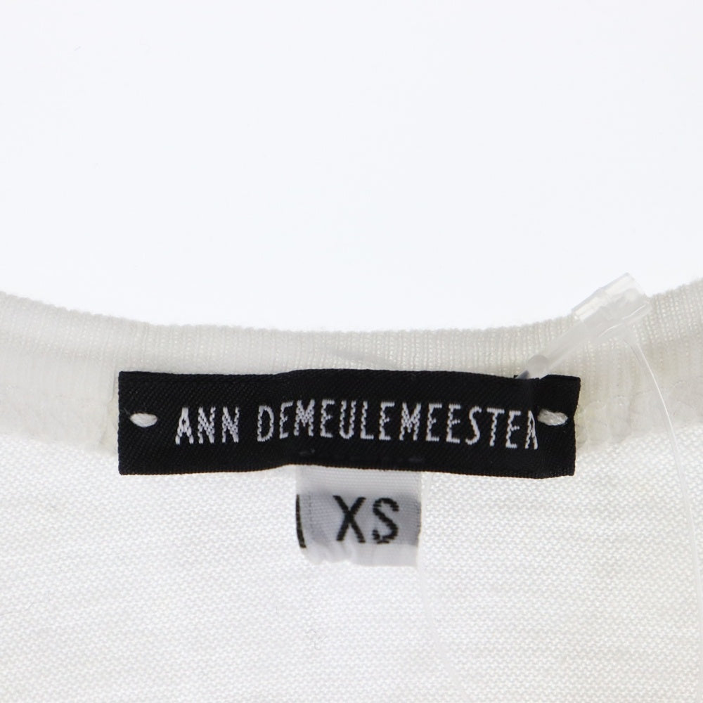 ANN DEMEULEMEESTER(アンドゥムルメステール) ノースリーブカットソー ホワイト