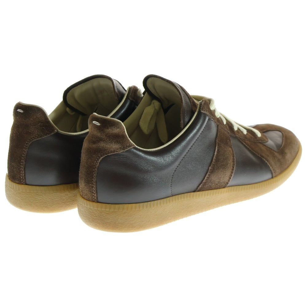 Maison Margiela(メゾンマルジェラ) REPLICA SNEAKERS レプリカ ジャーマントレーナー スウェード レザーローカットスニーカー ブラウン