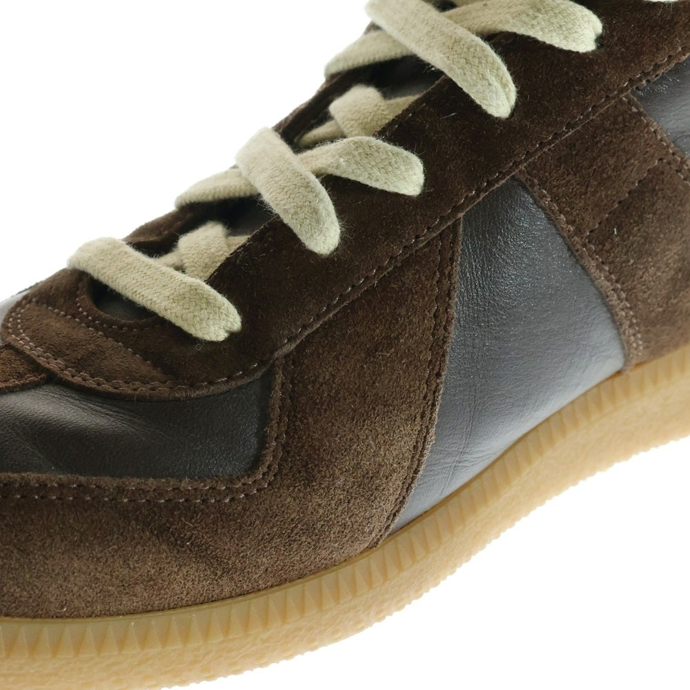 Maison Margiela(メゾンマルジェラ) REPLICA SNEAKERS レプリカ ジャーマントレーナー スウェード レザーローカットスニーカー ブラウン