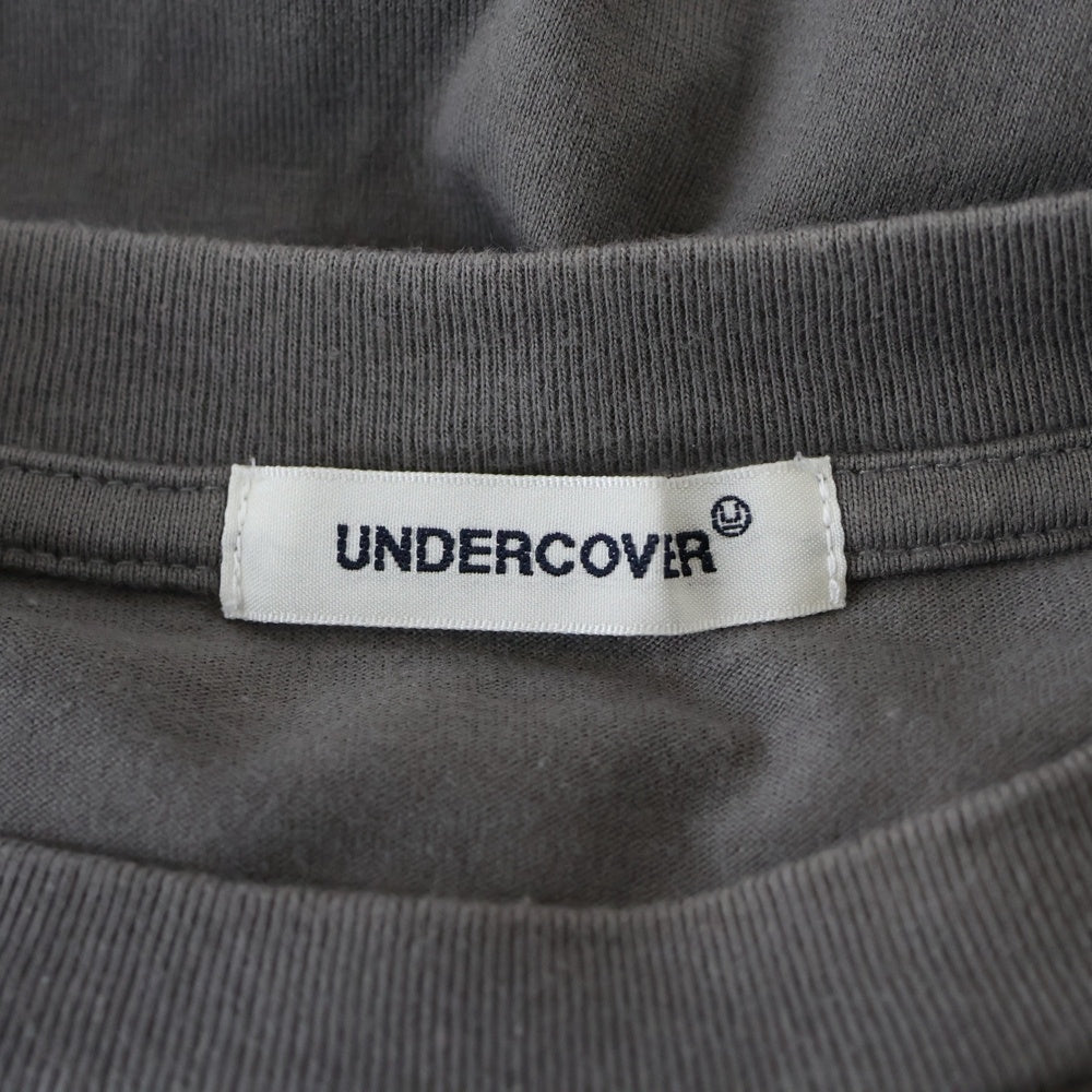 UNDERCOVER(アンダーカバー) 刺繍 プリント 半袖クルーネックTシャツカットソー グレー