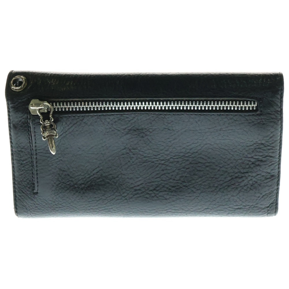 CHROME HEARTS(クロムハーツ) WAVE ウェーブ レザーウォレット 財布 ブラック BCA374