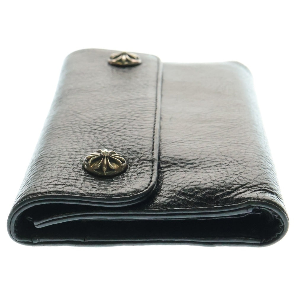 CHROME HEARTS(クロムハーツ) WAVE ウェーブ レザーウォレット 財布 ブラック BCA374