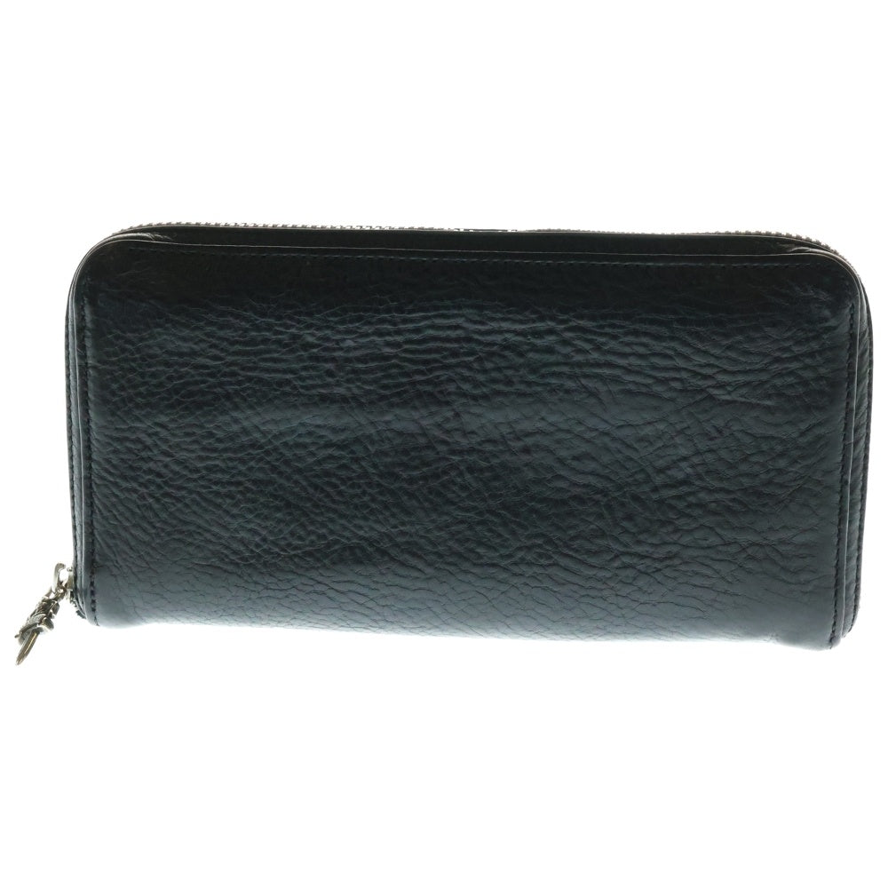 CHROME HEARTS(クロムハーツ) REC F ZIP 3クロス ラウンドジップレザーウォレット 財布 ブラック BCA368