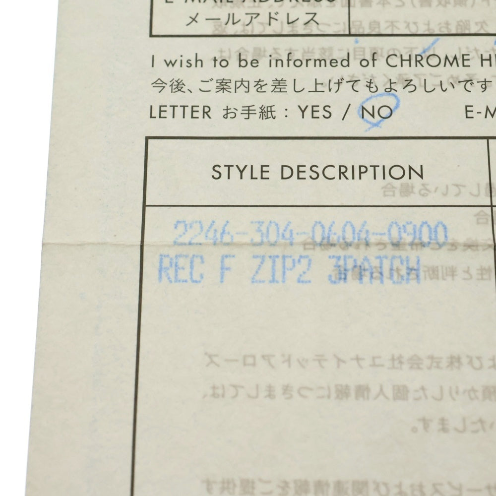 CHROME HEARTS(クロムハーツ) REC F ZIP 3クロス ラウンドジップレザーウォレット 財布 ブラック BCA368