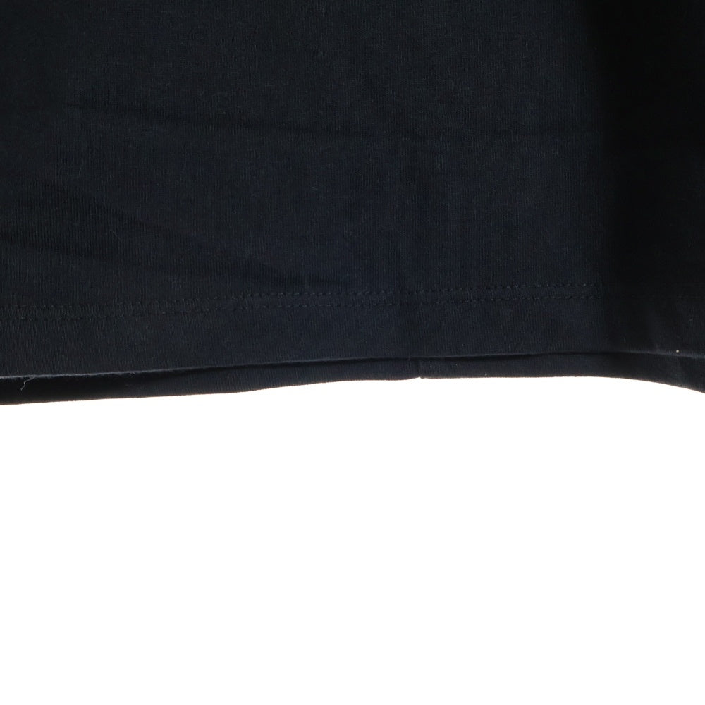 LAST NEST(ラスト ネスト) young to die ネックロゴ プリント 半袖クルーネック Tシャツ ブラック