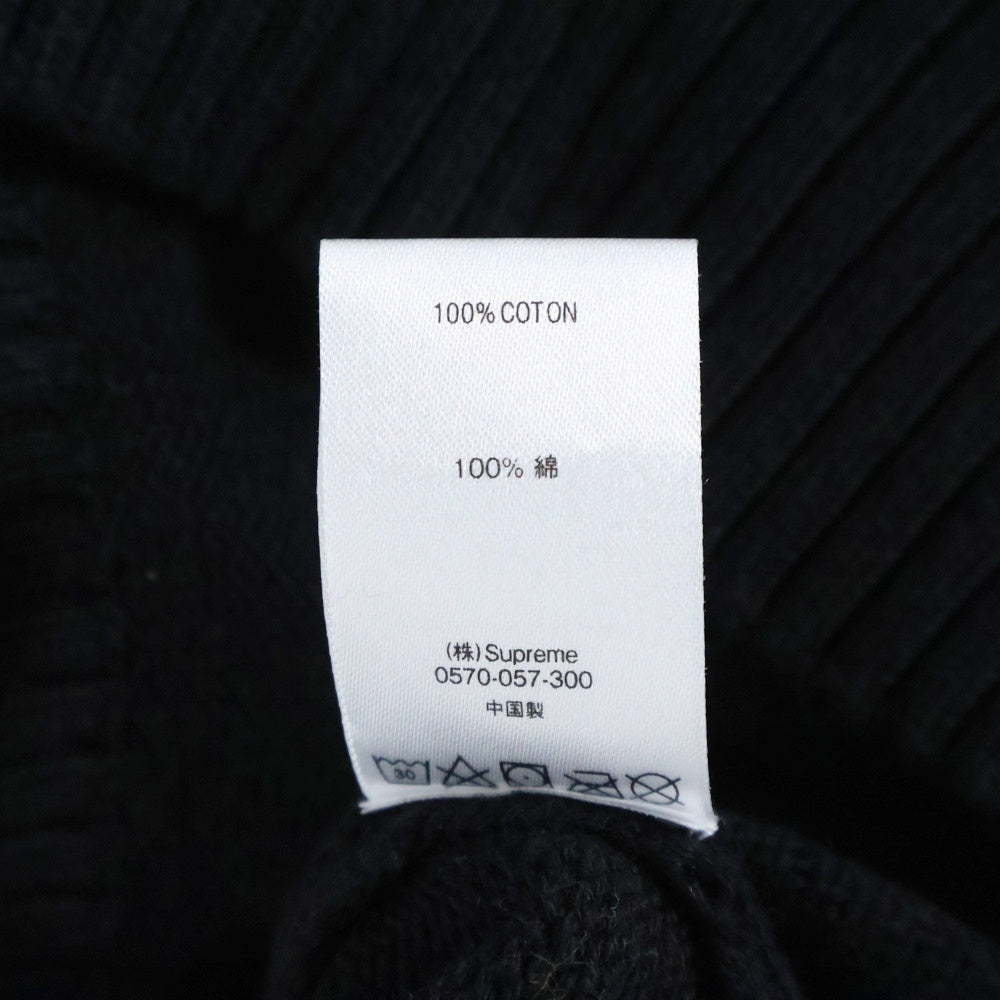 SUPREME(シュプリーム) 21SS Tonal Checkerboard Small Box Sweater トーナル チェッカーボード スモールボックスロゴ セーター ニット ブラック