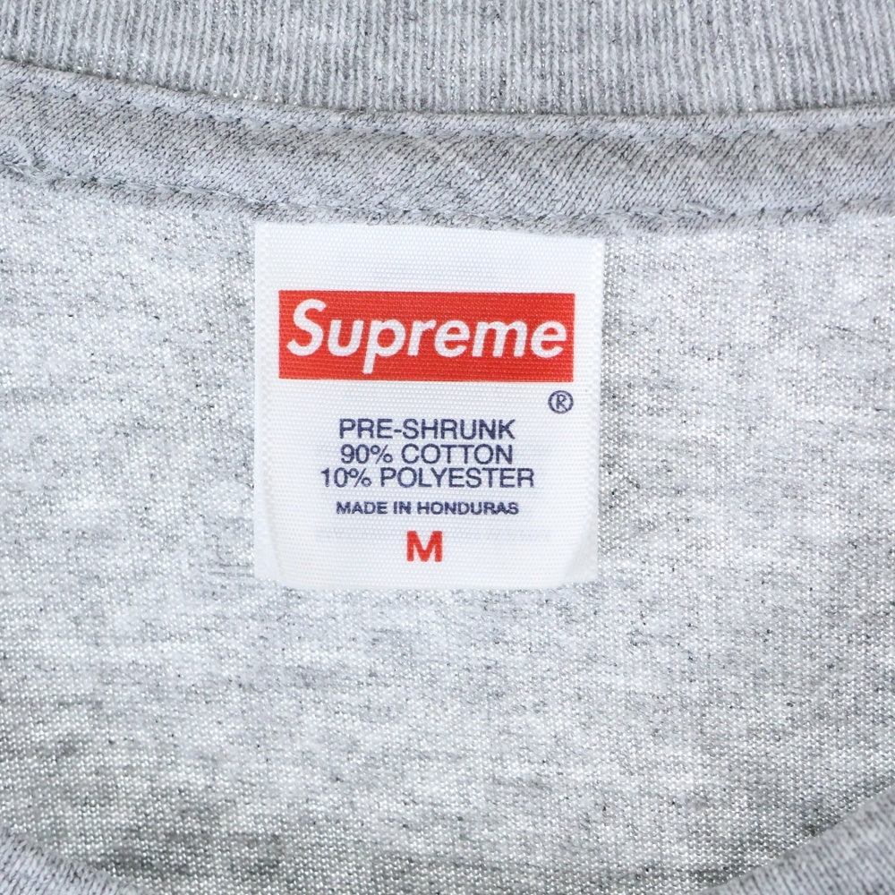 SUPREME(シュプリーム) 25AW Skull Tee スカルロゴプリント クルーネック半袖Tシャツカットソー グレー