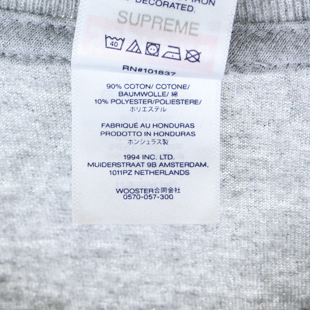 SUPREME(シュプリーム) 25AW Skull Tee スカルロゴプリント クルーネック半袖Tシャツカットソー グレー