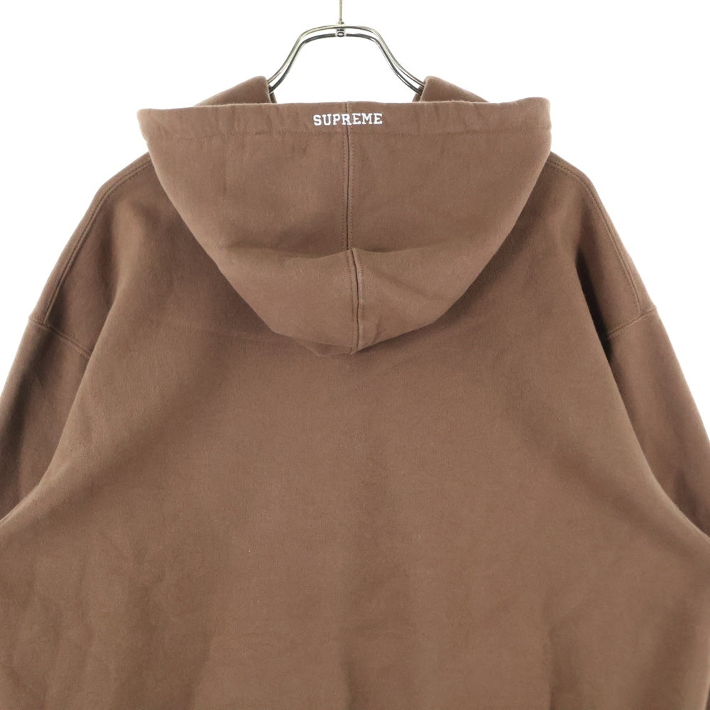 SUPREME(シュプリーム) 22AW Logo Hooded Sweatshirt ロゴ刺繍 プルオーバーパーカー ブラウン