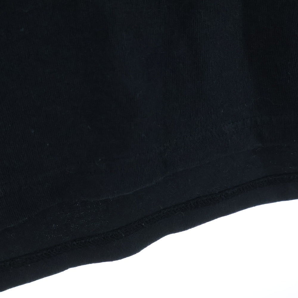 HYSTERIC GLAMOUR(ヒステリックグラマー) ヒスガール ロゴプリント クルーネック半袖Tシャツ ブラック