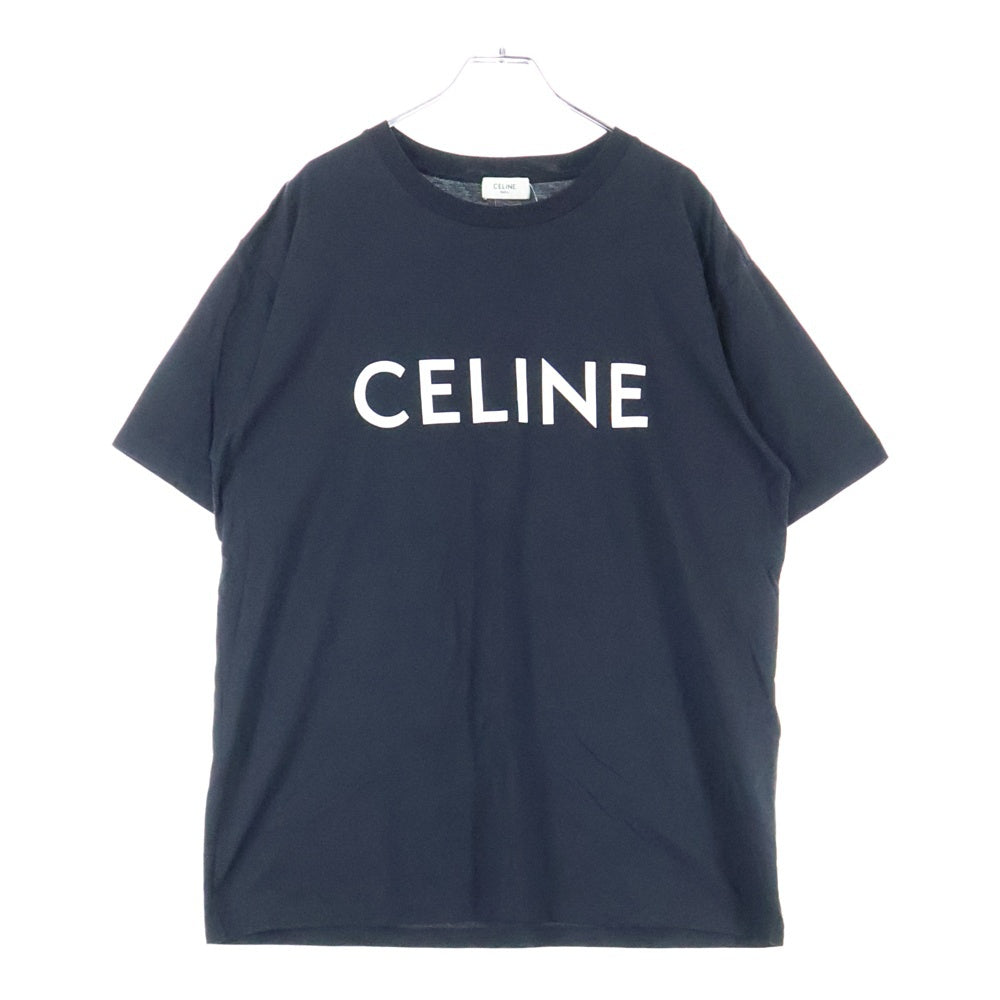 CELINE(セリーヌ) クラシックロゴ 半袖クルーネックTシャツカットソー ブラック