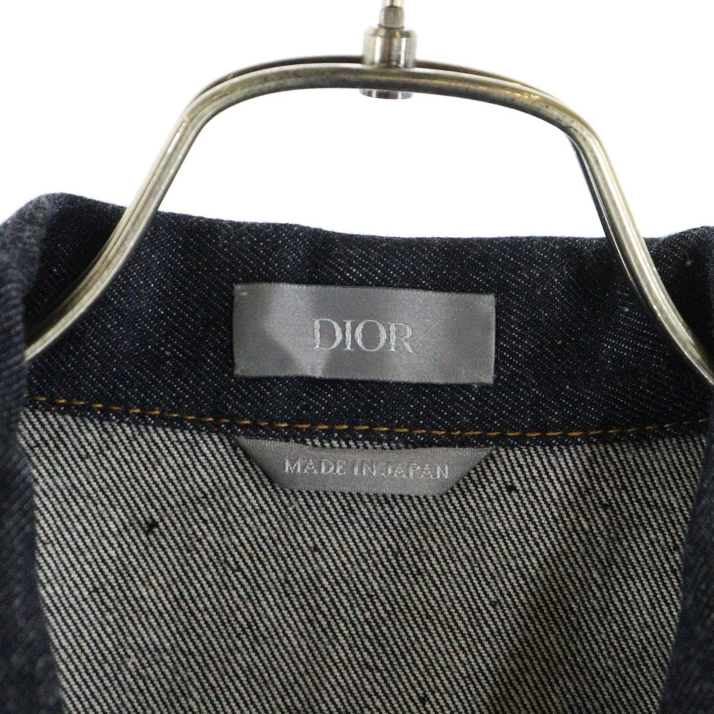 DIOR(ディオール) 21AW ×Sacai サカイ ナイロン切り替え デニムジャケット インディゴ 213D487AY507