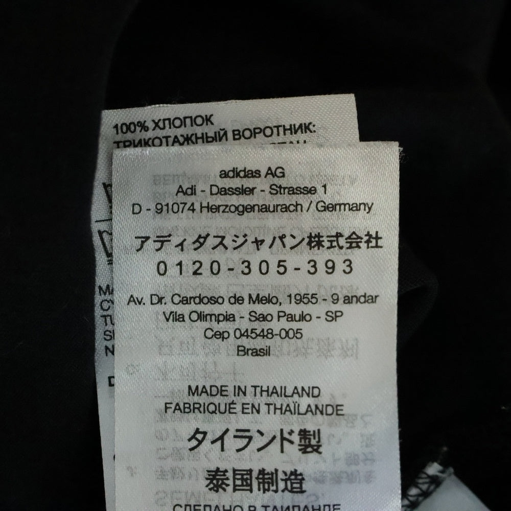 Y-3(ワイスリー) 24AW LOGO LS TEE バックロゴプリント クルーネックロングスリーブTシャツ ブラック