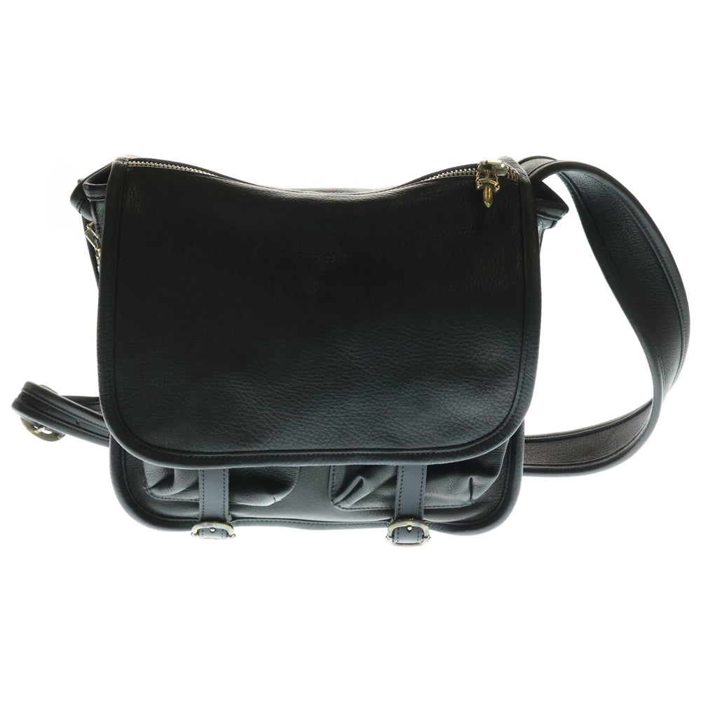 CHROME HEARTS(クロムハーツ) SHOULDER BAG-TINY ガンスリンガーストラップレザーショルダーバッグ ブラック