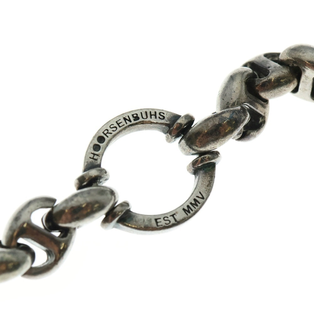 HOORSENBUHS(ホーセンブース) 10MM OPEN-LINK WALLET CHAIN オープンリンク ダイヤ シルバーウォレットチェーン シルバー