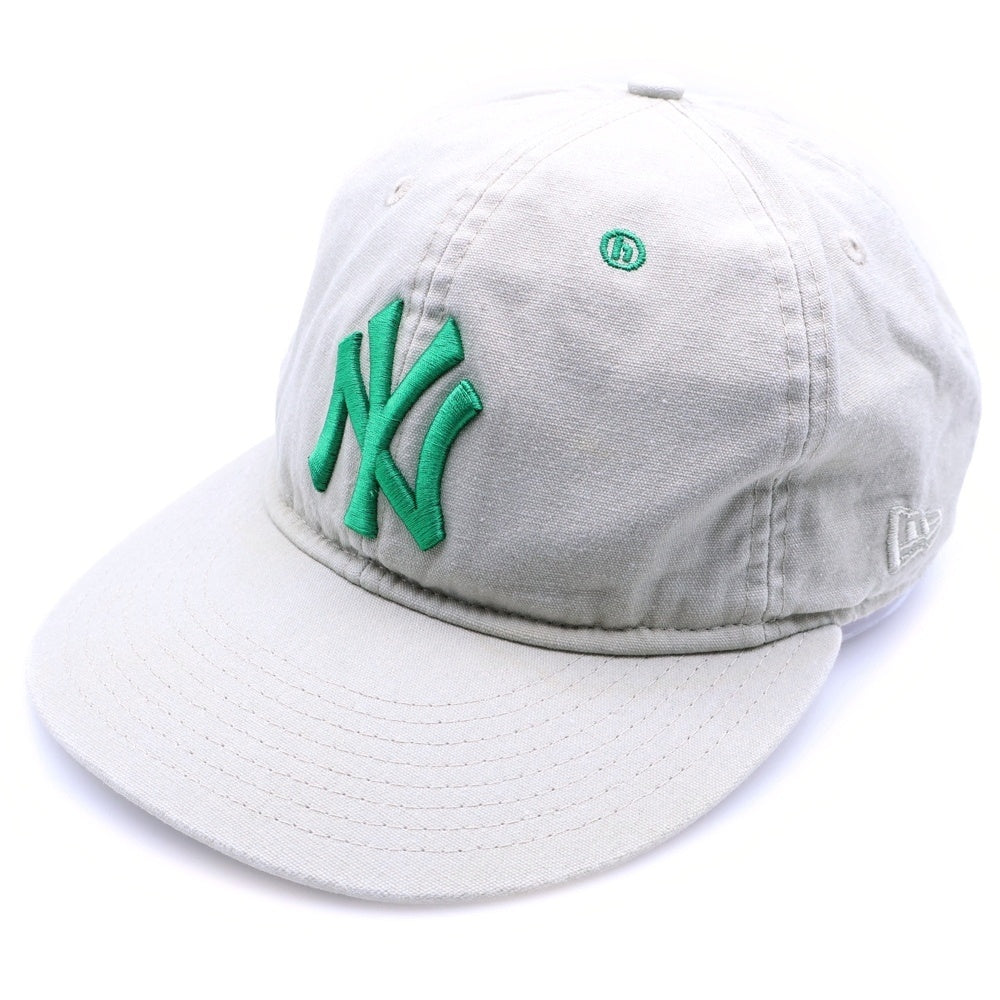 NEW ERA(ニューエラ) × HIDDEN NY 9FIFTY 6パネル ロゴ刺繍 ベースボールキャップ ベージュ