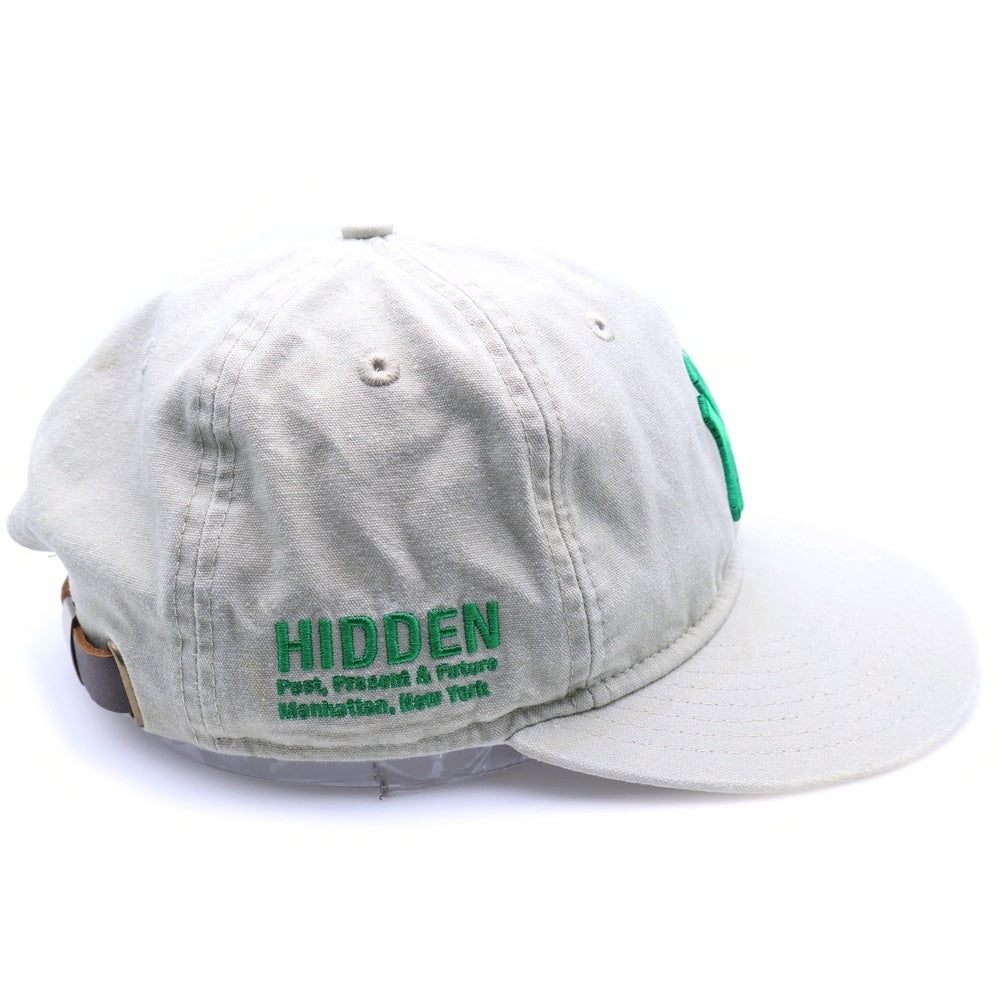 NEW ERA(ニューエラ) × HIDDEN NY 9FIFTY 6パネル ロゴ刺繍 ベースボールキャップ ベージュ