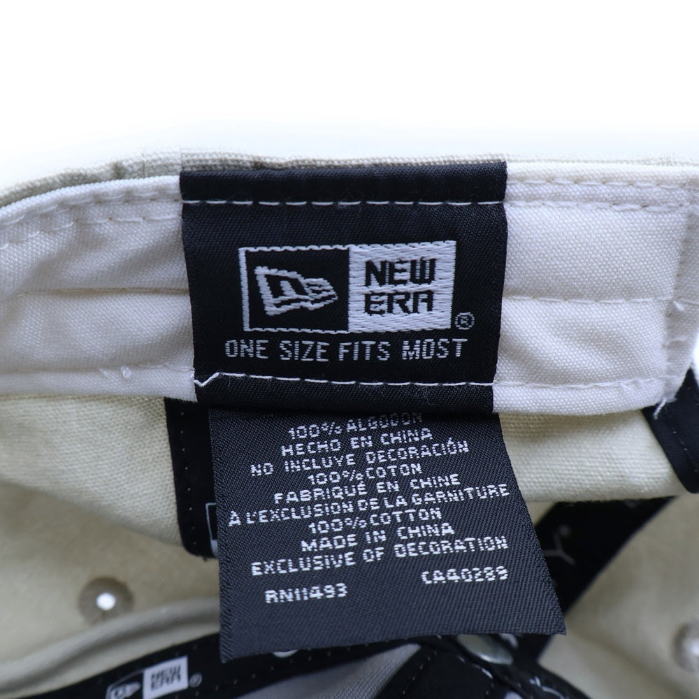 NEW ERA(ニューエラ) × HIDDEN NY 9FIFTY 6パネル ロゴ刺繍 ベースボールキャップ ベージュ