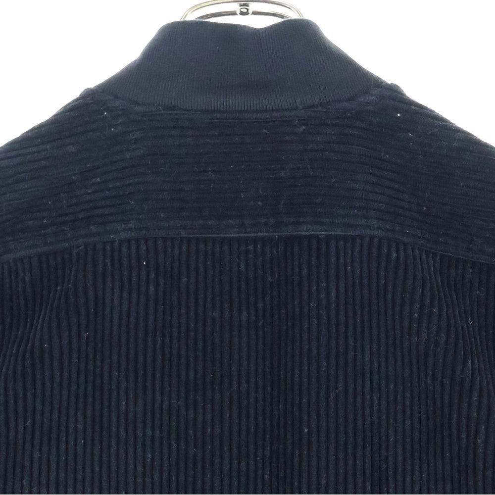 STONE ISLAND(ストーンアイランド) 21AW Corduroy Shirt ジップアップ コーデュロイ 長袖シャツ ブラック 751511611
