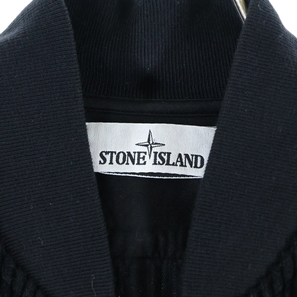 STONE ISLAND(ストーンアイランド) 21AW Corduroy Shirt ジップアップ コーデュロイ 長袖シャツ ブラック 751511611