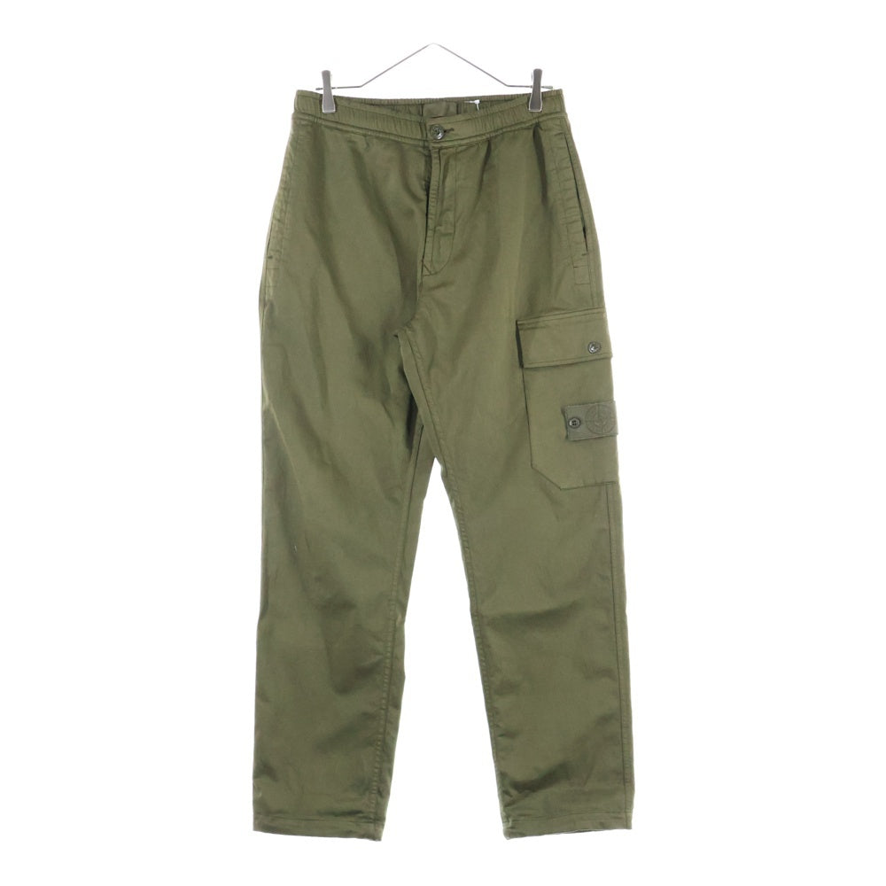 STONE ISLAND(ストーンアイランド) COTTON TWILL STRETCH-TC レギュラー テーパードフィット カーゴパンツ カーキ 8115336F6