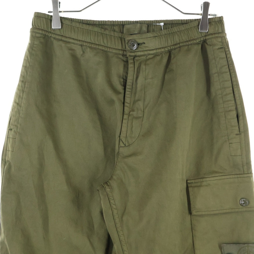 STONE ISLAND(ストーンアイランド) COTTON TWILL STRETCH-TC レギュラー テーパードフィット カーゴパンツ カーキ 8115336F6