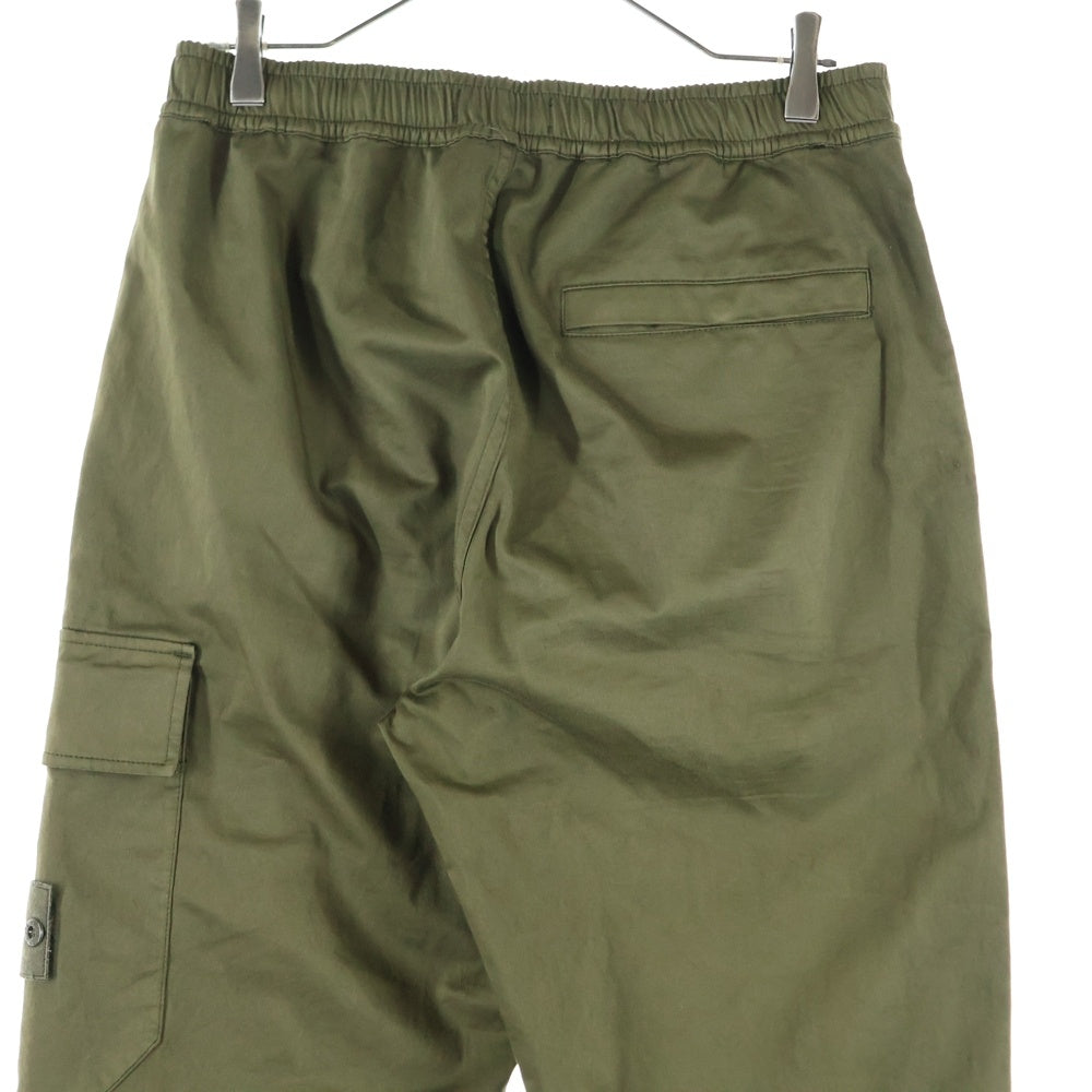 STONE ISLAND(ストーンアイランド) COTTON TWILL STRETCH-TC レギュラー テーパードフィット カーゴパンツ カーキ 8115336F6