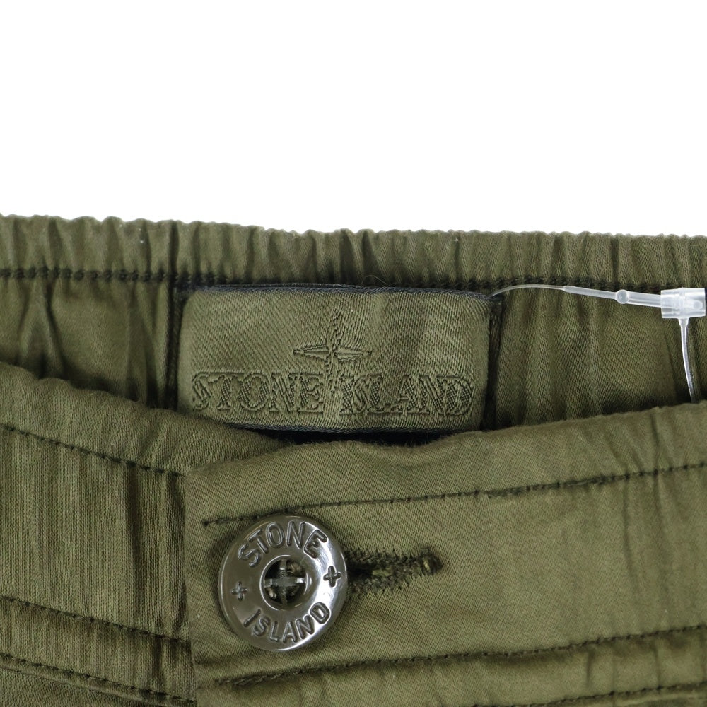 STONE ISLAND(ストーンアイランド) COTTON TWILL STRETCH-TC レギュラー テーパードフィット カーゴパンツ カーキ 8115336F6