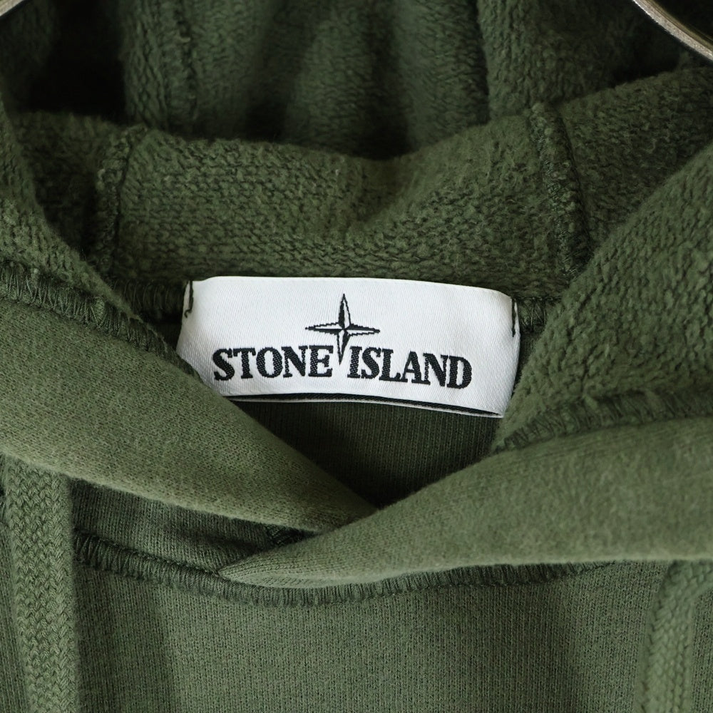 STONE ISLAND(ストーンアイランド) 20FW Hood Sweatshirt アームロゴワッペン プルオーバーパーカー カーキ 731564120