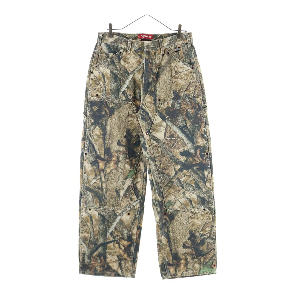 SUPREME(シュプリーム) x B.B. Simon Studded Double Knee Painter Pant リアルツリーカモ スタッズ カーペンターパンツ カーキ