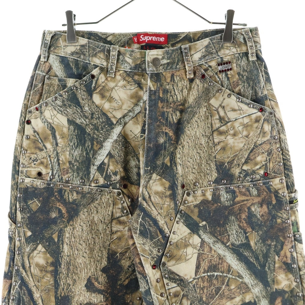 SUPREME(シュプリーム) x B.B. Simon Studded Double Knee Painter Pant リアルツリーカモ スタッズ カーペンターパンツ カーキ