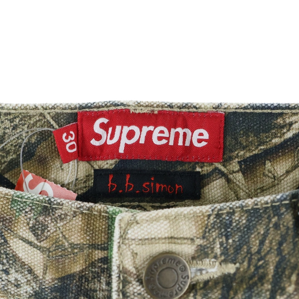 SUPREME(シュプリーム) x B.B. Simon Studded Double Knee Painter Pant リアルツリーカモ スタッズ カーペンターパンツ カーキ