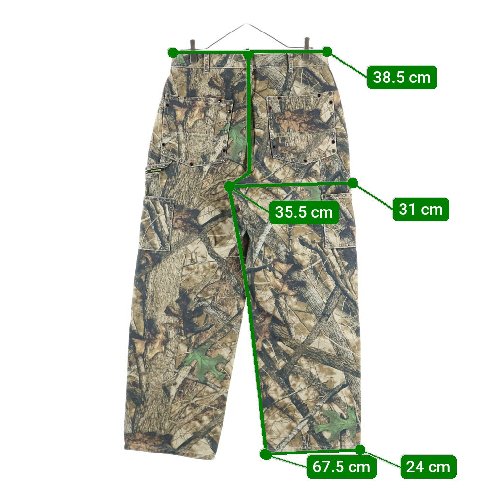 SUPREME(シュプリーム) x B.B. Simon Studded Double Knee Painter Pant リアルツリーカモ スタッズ カーペンターパンツ カーキ