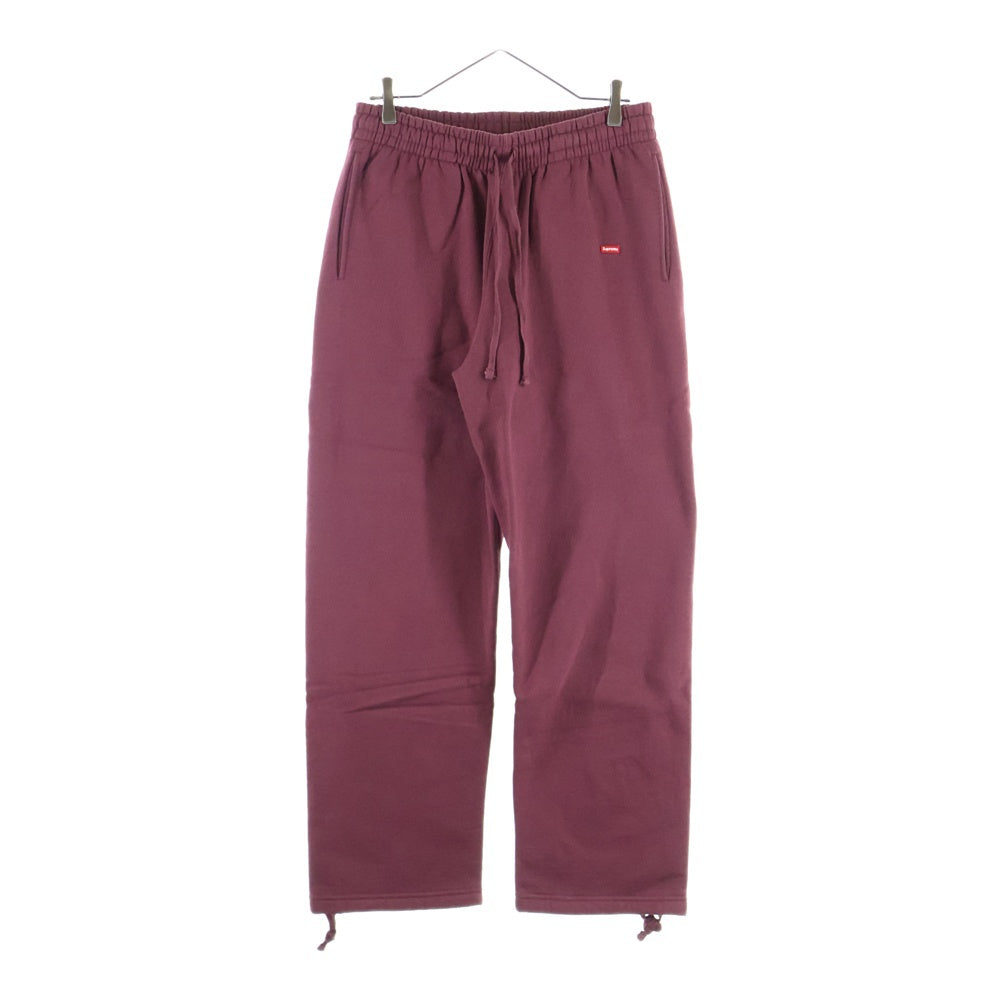 SUPREME(シュプリーム) 24AW Small Box Drawcord Sweatpant スモールボックスロゴ ドローコード スウェットパンツ バーガンディ